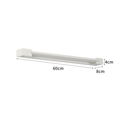 Brilagi - Iluminación LED para espejo de baño AQUA LINE LED/18W/230V 60 cm IP44 blanco CRI 90
