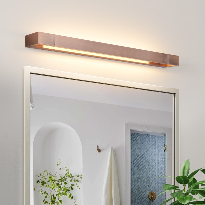 Brilagi - Iluminación LED para espejo de baño AQUA LINE LED/18W/230V 60 cm IP44 bronce CRI 90