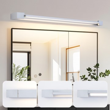 Brilagi - Iluminación LED para espejo de baño AQUA LINE LED/24W/230V 90 cm IP44 cromo mate