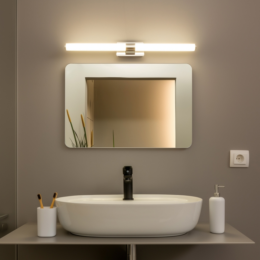Brilagi - Iluminación LED para espejo de baño DIANA LED/10W/230V 60 cm IP44 cromo brillante