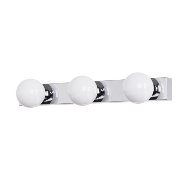 Brilagi - Iluminación LED para espejo de baño HOLLYWOOD, 3x LED de 3 W, 230 V, 39 cm, IP44, cromo brillante