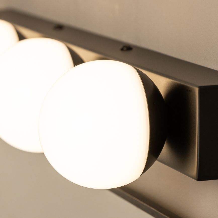 Brilagi - Iluminación LED para espejo de baño HOLLYWOOD 4xLED/3W/230V 53 cm IP44 negro