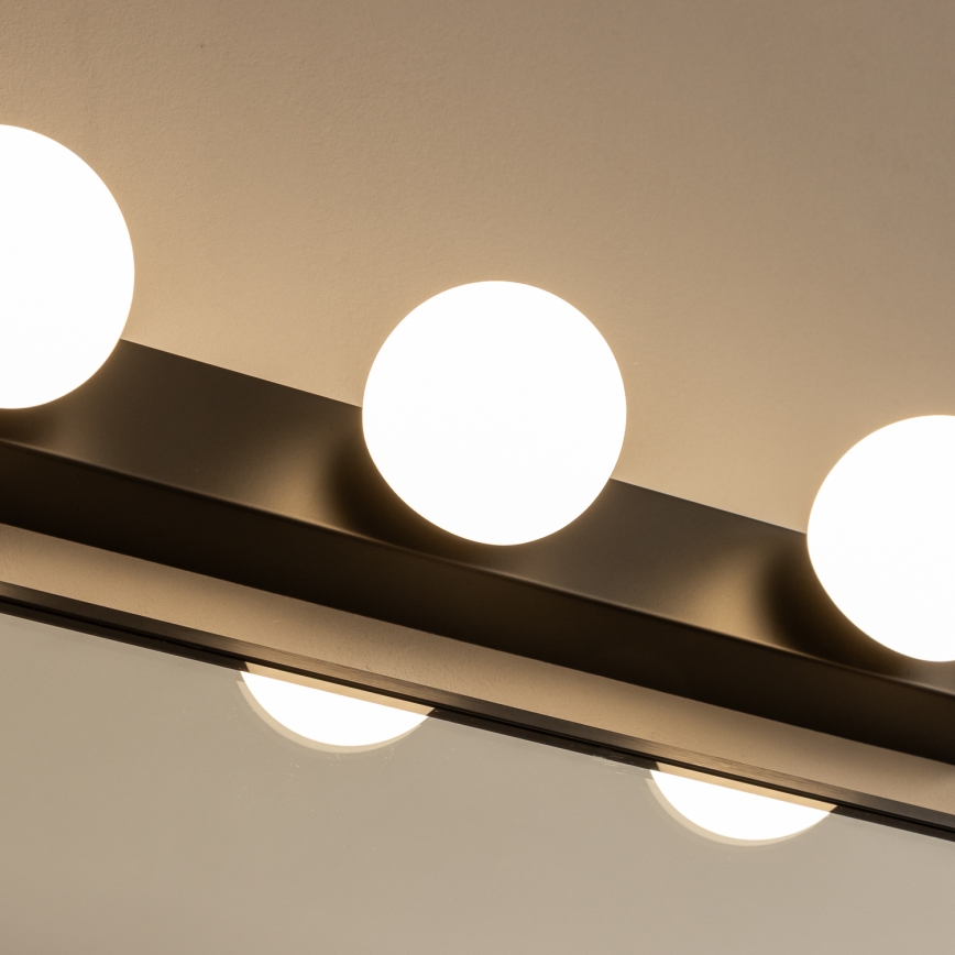 Brilagi - Iluminación LED para espejo de baño HOLLYWOOD 4xLED/3W/230V 53 cm IP44 negro