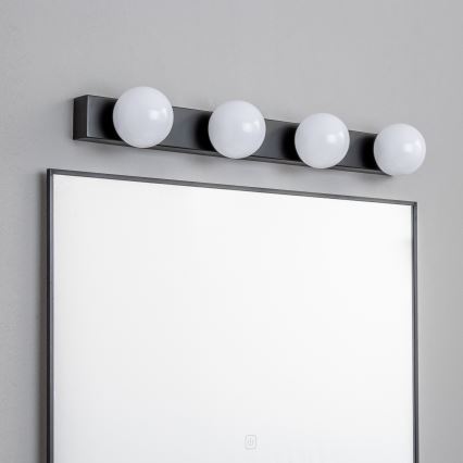 Brilagi - Iluminación LED para espejo de baño HOLLYWOOD 4xLED/3W/230V 53 cm IP44 negro