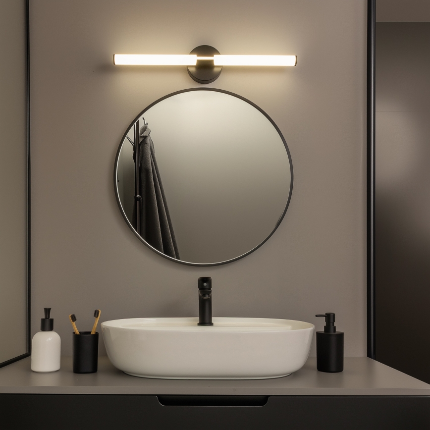 Brilagi - Iluminación LED para espejo de baño LARA LED/10W/230V 60 cm IP44 negro