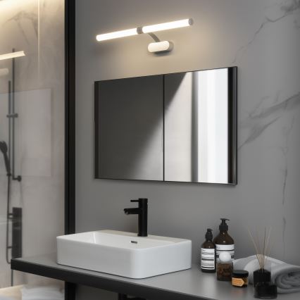Brilagi - Iluminación LED 2 en 1 para espejo de baño TUBEO LED/8W/230V 60 cm IP44 plateado
