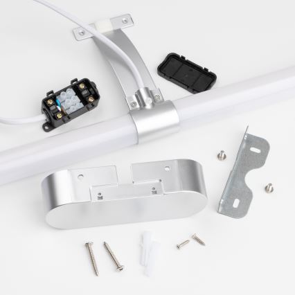 Brilagi - Iluminación LED 2 en 1 para espejo de baño TUBEO LED/8W/230V 60 cm IP44 plateado