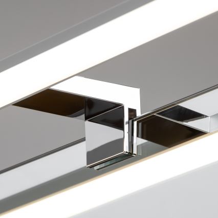 Brilagi - Luz LED para espejo de baño 3 en 1 VESTRA LED/12W/230V 60 cm IP44 cromo brillante