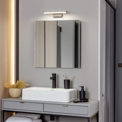 Brilagi - Iluminación LED 3 en 1 para espejo de baño VESTRA LED/6W/230V 30 cm IP44 negro