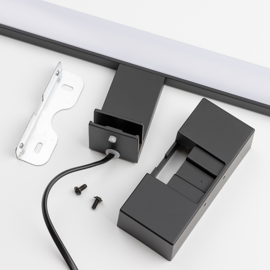 Brilagi - Iluminación LED 3 en 1 para espejo de baño VESTRA LED/6W/230V 30 cm IP44 negro