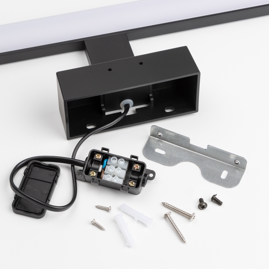 Brilagi - Iluminación LED 3 en 1 para espejo de baño VESTRA LED/6W/230V 30 cm IP44 negro