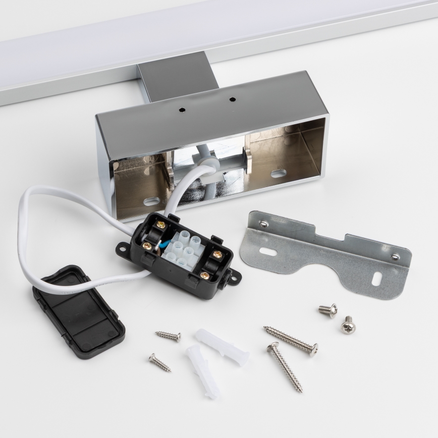 Brilagi - Iluminación LED 3 en 1 para espejo de baño VESTRA LED/8W/230V 40 cm IP44 cromo brillante
