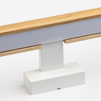Brilagi - Iluminación LED para espejos de baño WOODY MIRROR LED/12W/230V 60 cm IP44 roble/blanco