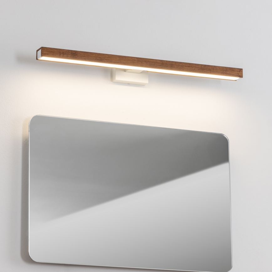 Brilagi - Iluminación LED para espejos de baño WOODY MIRROR LED/12W/230V 60 cm IP44 roble cereza/blanco