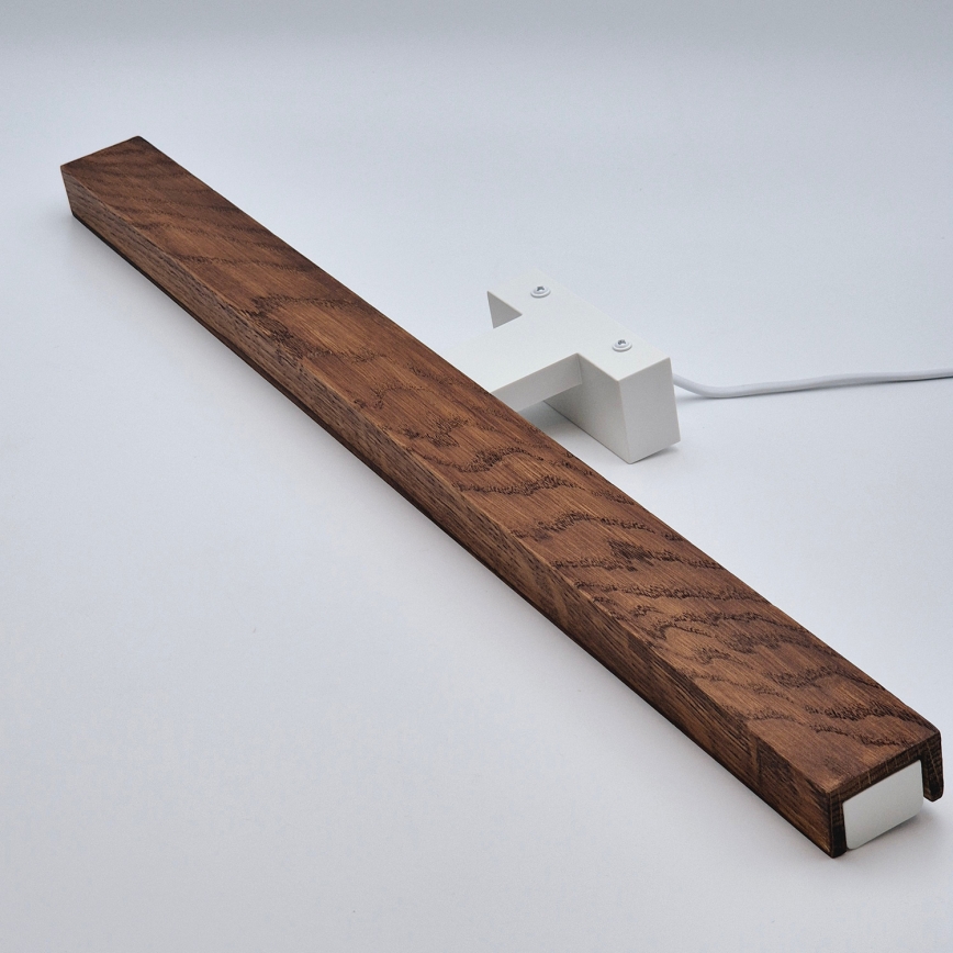 Brilagi - Iluminación LED para espejos de baño WOODY MIRROR LED/12W/230V 60 cm IP44 roble cereza/blanco
