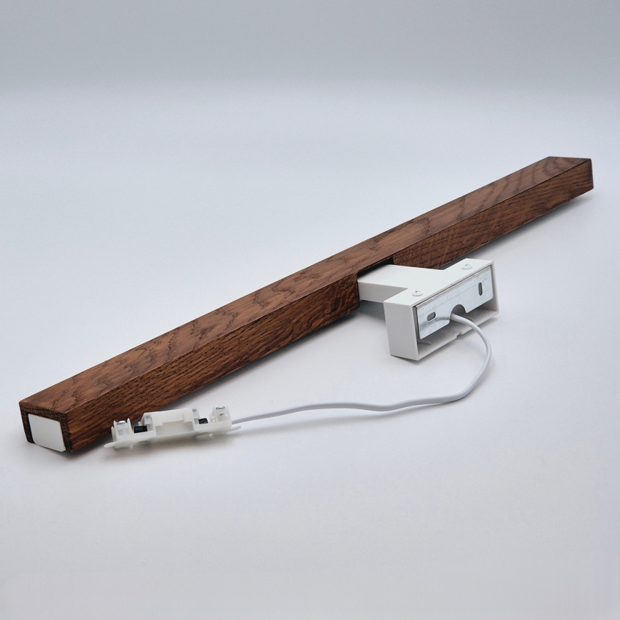 Brilagi - Iluminación LED para espejos de baño WOODY MIRROR LED/12W/230V 60 cm IP44 roble cereza/blanco
