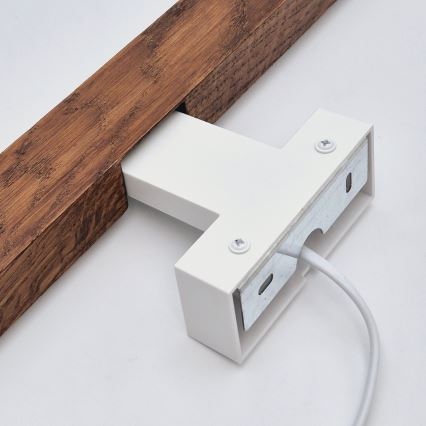 Brilagi - Iluminación LED para espejos de baño WOODY MIRROR LED/12W/230V 60 cm IP44 roble cereza/blanco