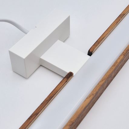 Brilagi - Iluminación LED para espejos de baño WOODY MIRROR LED/12W/230V 60 cm IP44 roble cereza/blanco