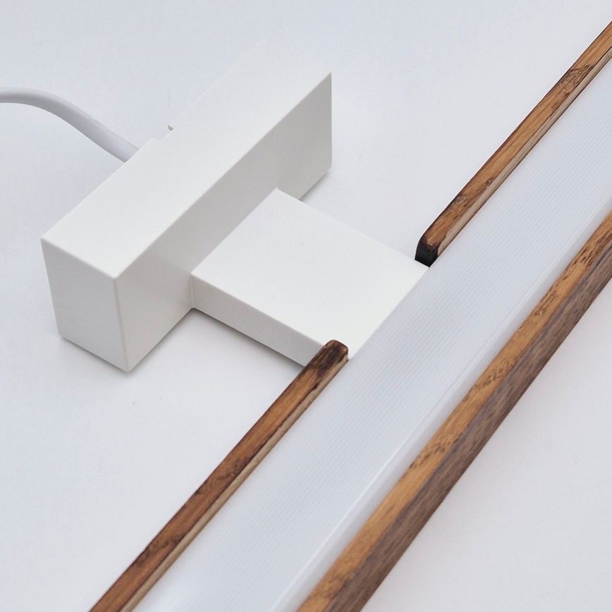 Brilagi - Iluminación LED para espejos de baño WOODY MIRROR LED/12W/230V 60 cm IP44 roble cereza/blanco