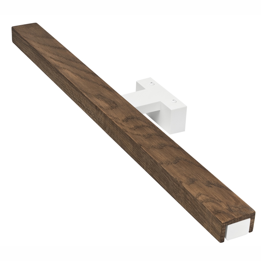 Brilagi - Iluminación LED para espejos de baño WOODY MIRROR LED/12W/230V 60 cm IP44 roble nogal/blanco