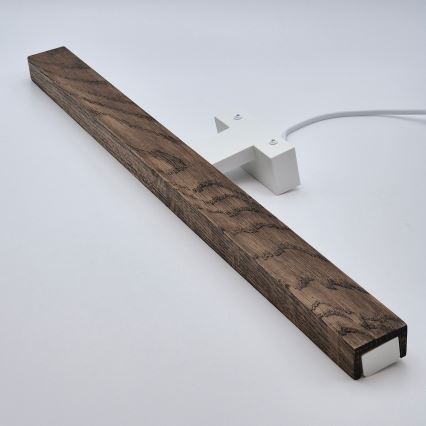 Brilagi - Iluminación LED para espejos de baño WOODY MIRROR LED/12W/230V 60 cm IP44 roble nogal/blanco