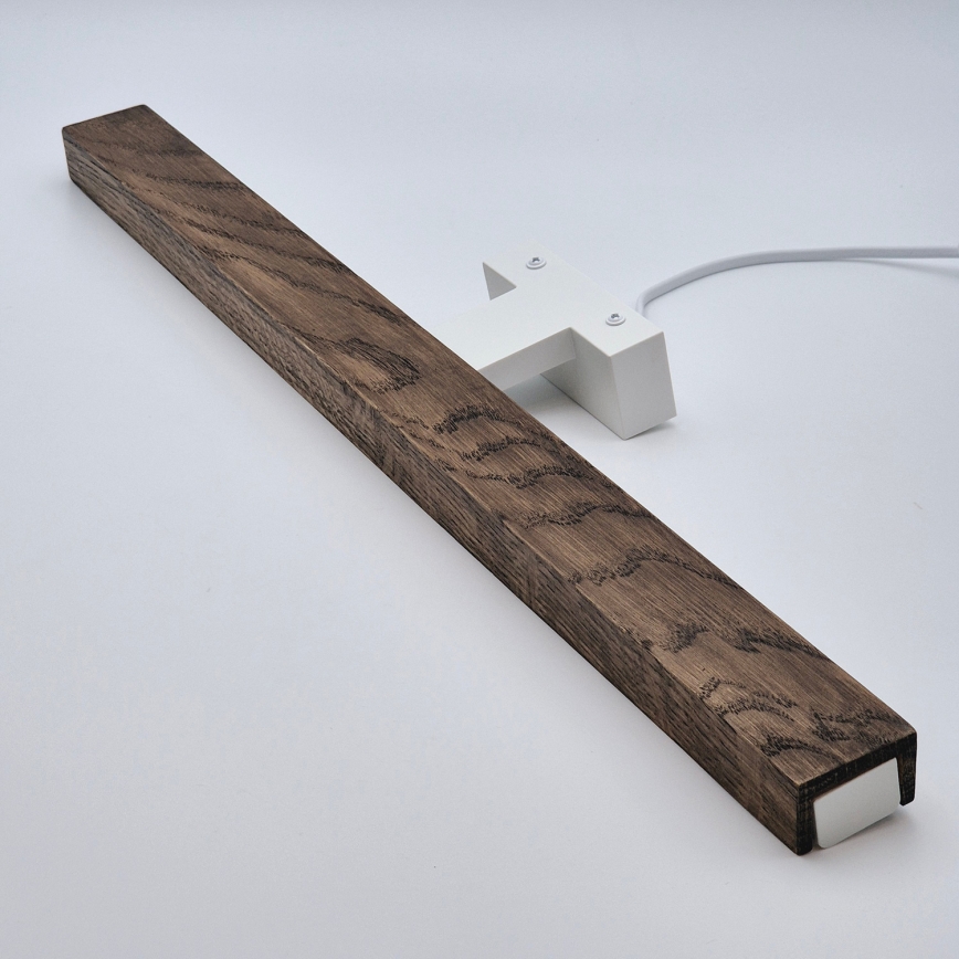 Brilagi - Iluminación LED para espejos de baño WOODY MIRROR LED/12W/230V 60 cm IP44 roble nogal/blanco