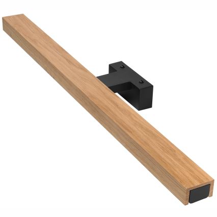 Brilagi - Iluminación LED para espejos de baño WOODY MIRROR LED/12W/230V 60 cm IP44 roble/negro