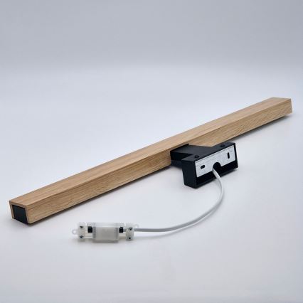 Brilagi - Iluminación LED para espejos de baño WOODY MIRROR LED/12W/230V 60 cm IP44 roble/negro