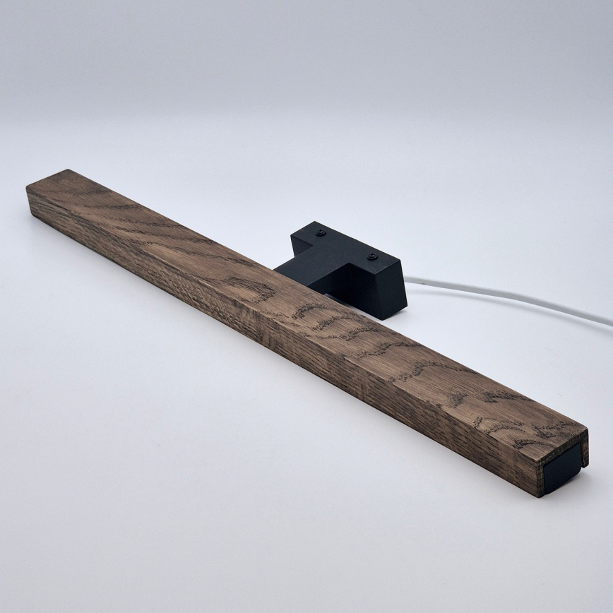 Brilagi - Iluminación LED para espejos de baño WOODY MIRROR LED/12W/230V 60 cm IP44 roble nogal/negro