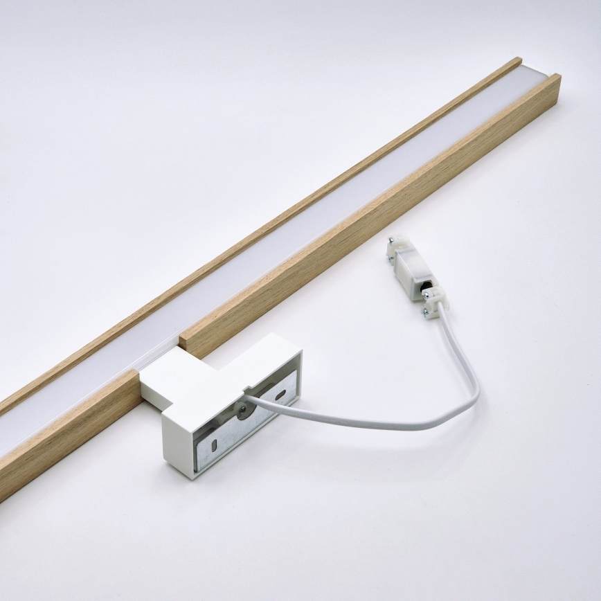 Brilagi - Iluminación LED para espejos de baño WOODY MIRROR LED/15W/230V 90 cm IP44 roble/blanco
