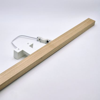 Brilagi - Iluminación LED para espejos de baño WOODY MIRROR LED/15W/230V 90 cm IP44 roble/blanco