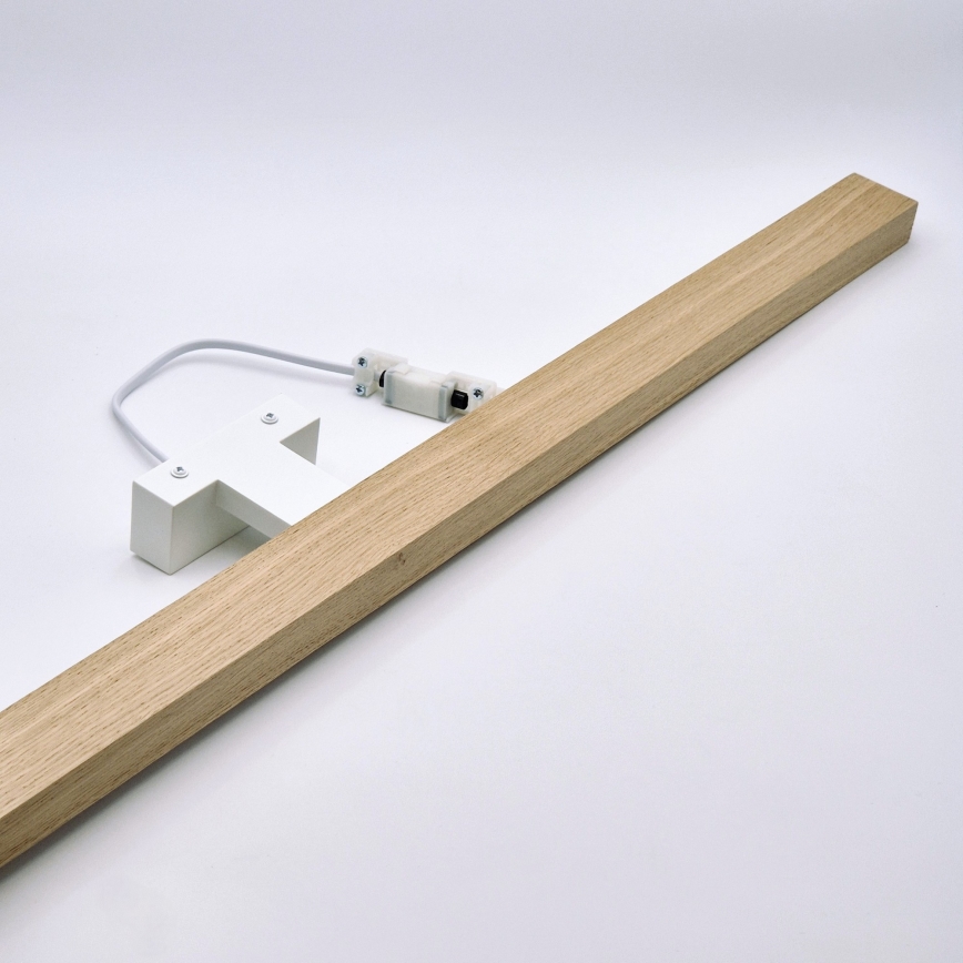 Brilagi - Iluminación LED para espejos de baño WOODY MIRROR LED/15W/230V 90 cm IP44 roble/blanco