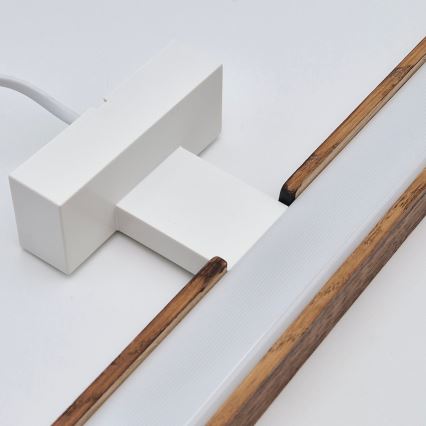 Brilagi - Iluminación LED para espejos de baño WOODY MIRROR LED/15W/230V 90 cm IP44 roble cereza/blanco