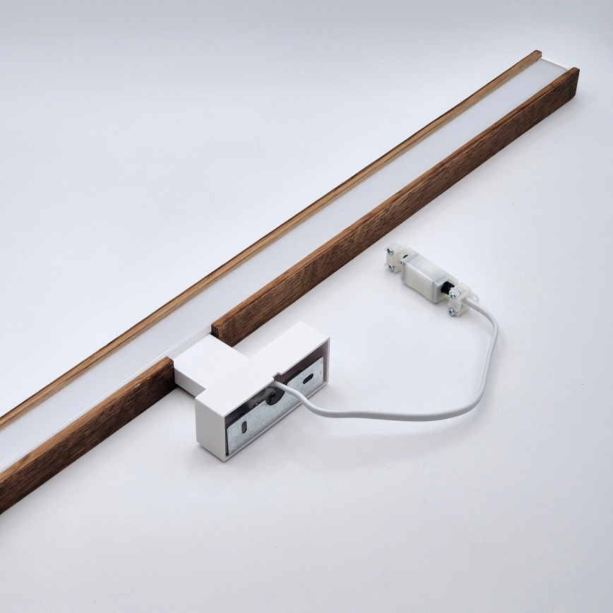 Brilagi - Iluminación LED para espejos de baño WOODY MIRROR LED/15W/230V 90 cm IP44 roble cereza/blanco