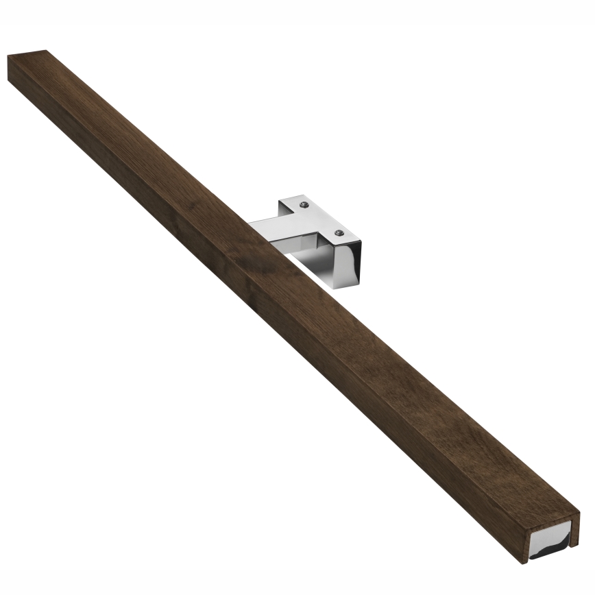 Brilagi - Iluminación LED para espejos de baño WOODY MIRROR LED/15W/230V 90 cm IP44 roble nogal/cromo brillante
