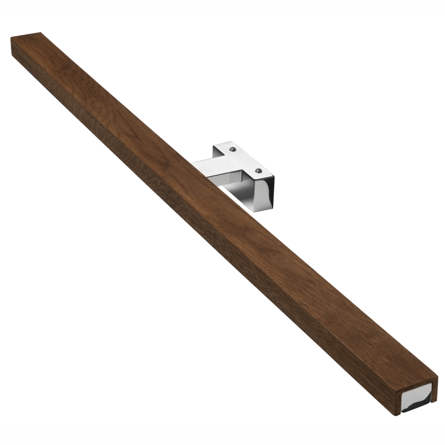 Brilagi - Iluminación LED para espejos de baño WOODY MIRROR LED/15W/230V 90 cm IP44 roble cereza/cromo brillante