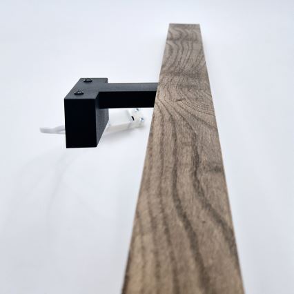 Brilagi - Iluminación LED para espejos de baño WOODY MIRROR LED/15W/230V 90 cm IP44 roble nogal/negro