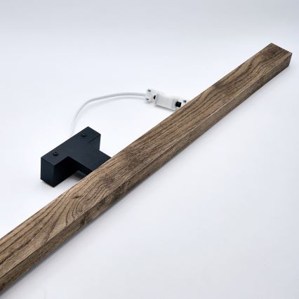 Brilagi - Iluminación LED para espejos de baño WOODY MIRROR LED/15W/230V 90 cm IP44 roble nogal/negro