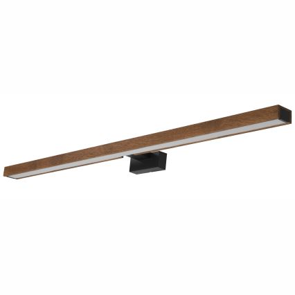 Brilagi - Iluminación LED para espejos de baño WOODY MIRROR LED/15W/230V 90 cm IP44 roble cereza/negro