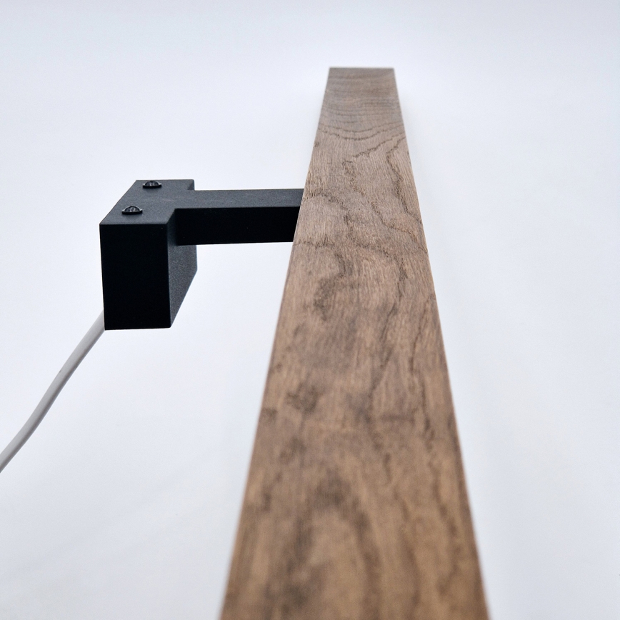 Brilagi - Iluminación LED para espejos de baño WOODY MIRROR LED/15W/230V 90 cm IP44 roble cereza/negro