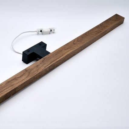 Brilagi - Iluminación LED para espejos de baño WOODY MIRROR LED/15W/230V 90 cm IP44 roble cereza/negro