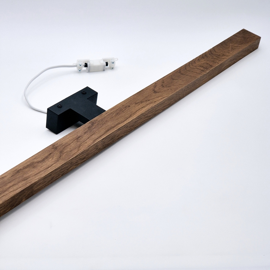Brilagi - Iluminación LED para espejos de baño WOODY MIRROR LED/15W/230V 90 cm IP44 roble cereza/negro