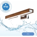 Brilagi - Iluminación LED para espejos de baño WOODY MIRROR LED/8W/230V 40 cm IP44 roble cereza/cromo brillante
