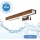 Brilagi - Iluminación LED para espejos de baño WOODY MIRROR LED/8W/230V 40 cm IP44 roble cereza/cromo brillante
