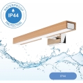 Brilagi - Iluminación LED para espejos de baño WOODY MIRROR LED/8W/230V 40 cm IP44 roble/cromo brillante