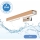 Brilagi - Iluminación LED para espejos de baño WOODY MIRROR LED/8W/230V 40 cm IP44 roble/cromo brillante