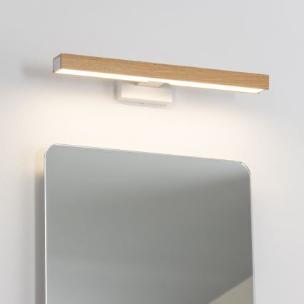 Brilagi - Iluminación LED para espejos de baño WOODY MIRROR LED/8W/230V 40 cm IP44 roble/blanco