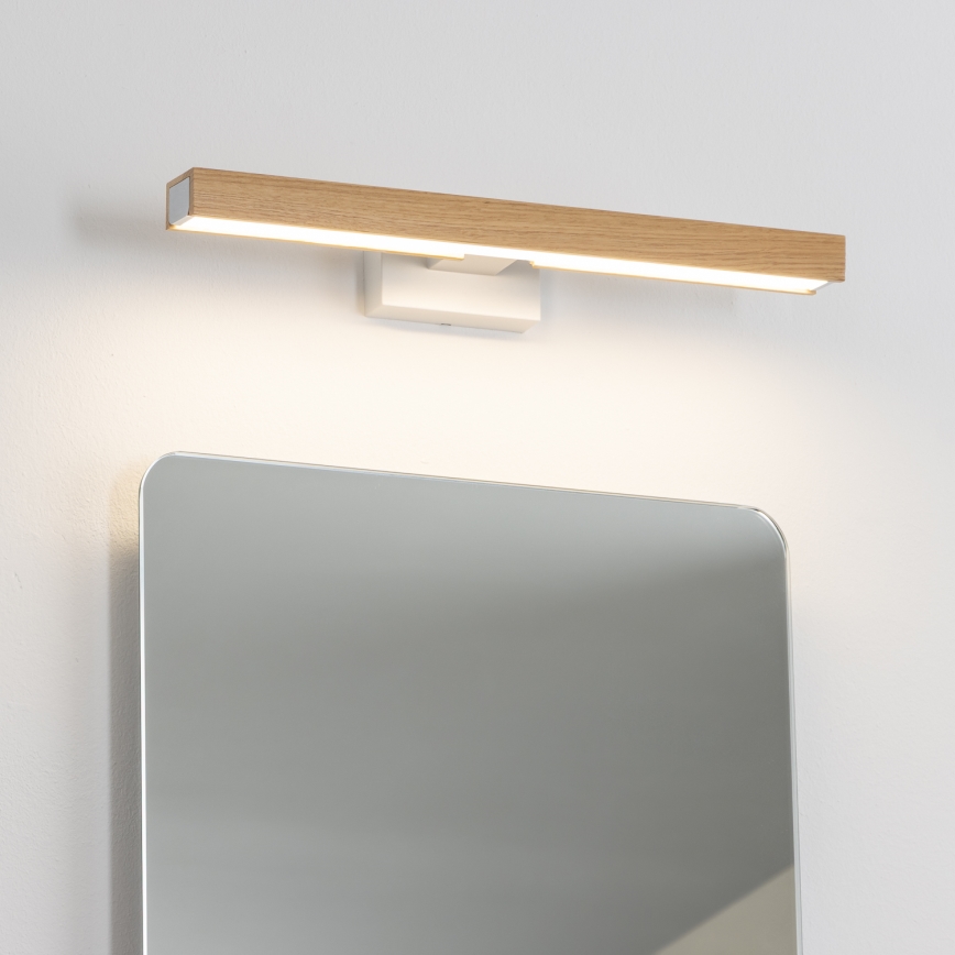 Brilagi - Iluminación LED para espejos de baño WOODY MIRROR LED/8W/230V 40 cm IP44 roble/blanco