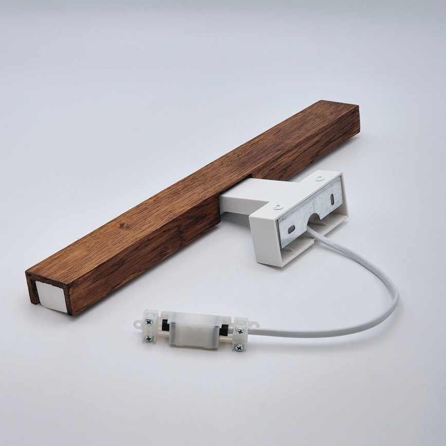 Brilagi - Iluminación LED para espejos de baño WOODY MIRROR LED/8W/230V 40 cm IP44 roble cereza/blanco