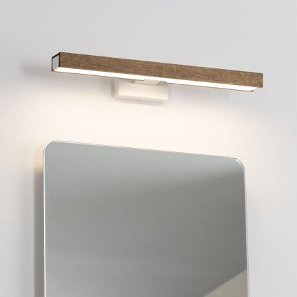 Brilagi - Iluminación LED para espejos de baño WOODY MIRROR LED/8W/230V 40 cm IP44 roble nogal/blanco